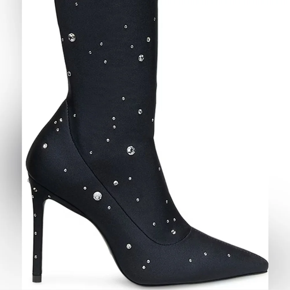 STUART WEITZMAN Over The Knee Boots Black Size 7 New
